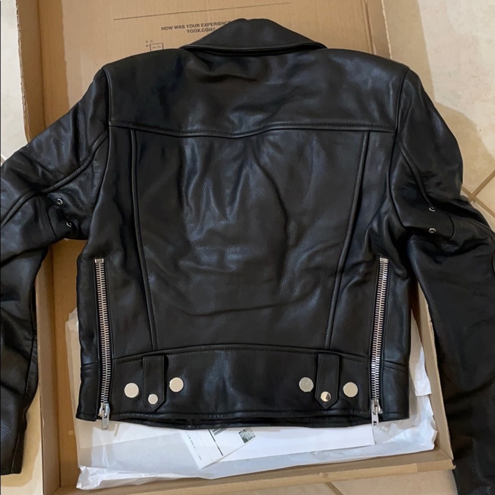 Leather biker jacket - Picture 14 of 16